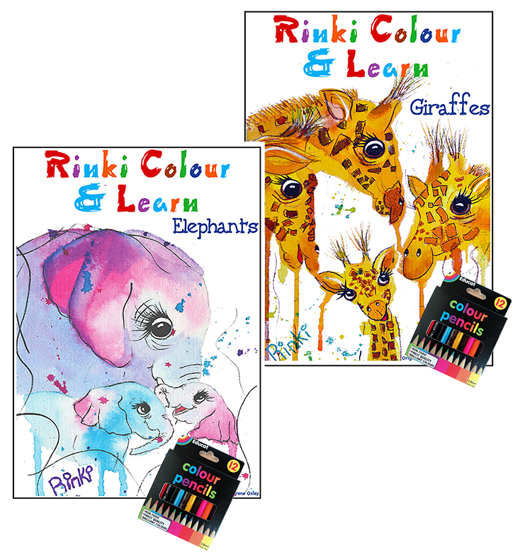Colour & Learn Gir & Ellie covers
